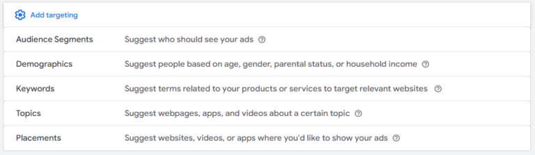 ads setting